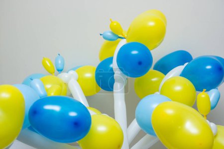 butterfly made of balloons, figure made of latex balloons