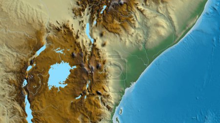 Photo for Close-up of arelief map centered on Kenya - Royalty Free Image