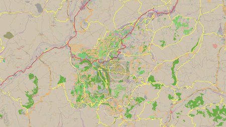 San Marino skizziert auf einer topographischen Karte im OSM-Frankreich-Stil