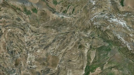 Afghanistan auf einer hochauflösenden Satellitenkarte