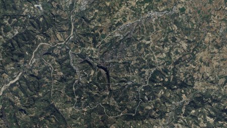 San Marino outlined on a high resolution satellite map