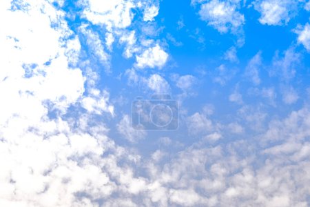 Photo for Skyward Beauty: Mesmerizing Blue with Billowy Clouds - Royalty Free Image