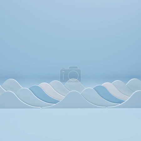 Foto de Simular el minimalismo podio abstracto para la presentación del producto, ilustración 3d. - Imagen libre de derechos