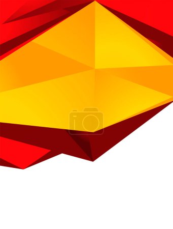 Ilustración de Diseño de concepto de triángulo de fondo para folleto o folleto, ilustración vectorial abstracta - Imagen libre de derechos