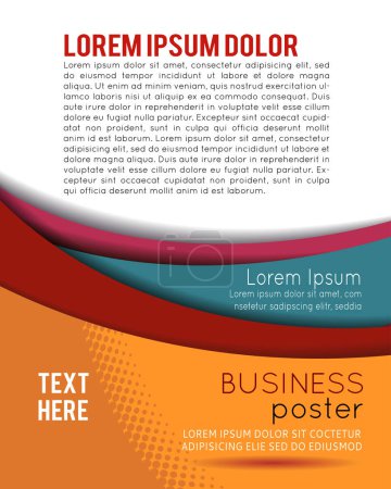 Illustration for Professional business design layout template or corporate banner design. Magazine cover, publishing and print presentation. Abstract vector background. - Royalty Free Image