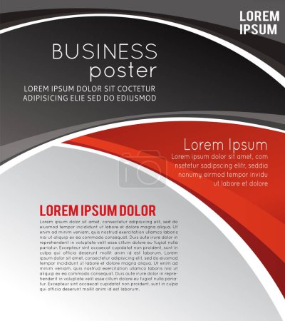 Ilustración de Elegante presentación de póster de negocios, portada de revista, plantilla de diseño. ilustración abstracta - Imagen libre de derechos