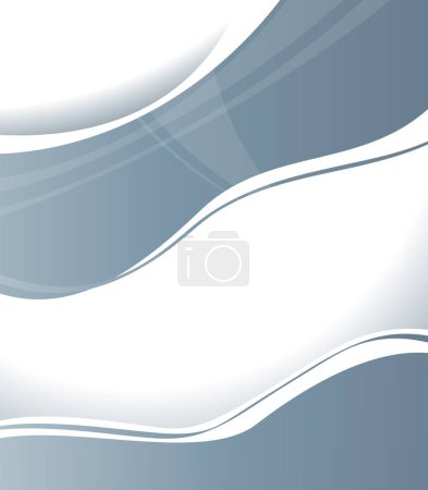 Illustration for Abstract background with wave - brochure design or flyer - Royalty Free Image