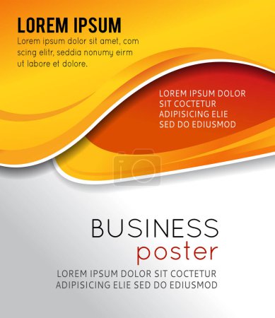 Ilustración de Elegante presentación de póster de negocios, portada de revista, plantilla de diseño - Imagen libre de derechos