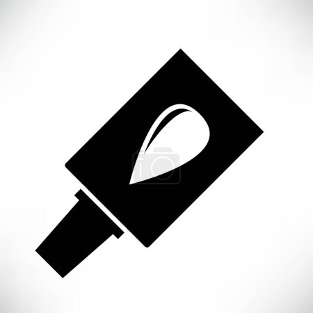 Illustration for Glue icon or symbol, the silhouette of the vector - Royalty Free Image