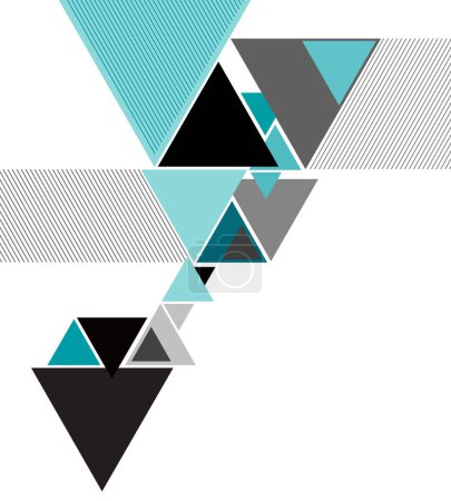 Ilustración de Diseño futurista, fondo con triángulo - diseño de folleto o folleto - Imagen libre de derechos