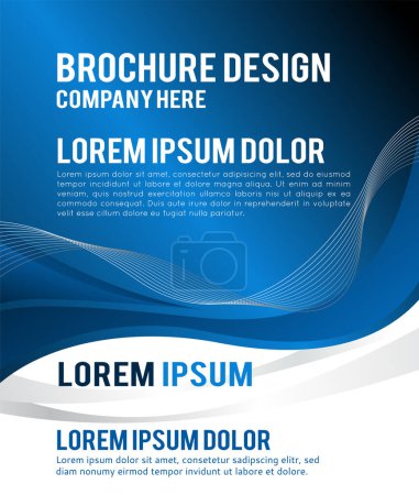 Illustration for Professional business design layout template or corporate banner design. Magazine cover, publishing and print presentation. Abstract vector background. - Royalty Free Image
