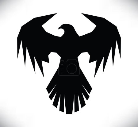 Illustration for Eagle symbol, emblem design, attacking eagle illustration. - Royalty Free Image