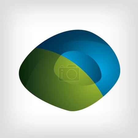 Ilustración de Diseño del emblema, logotipo del vector abstracto. Logotipo de negocio abstracto - Imagen libre de derechos