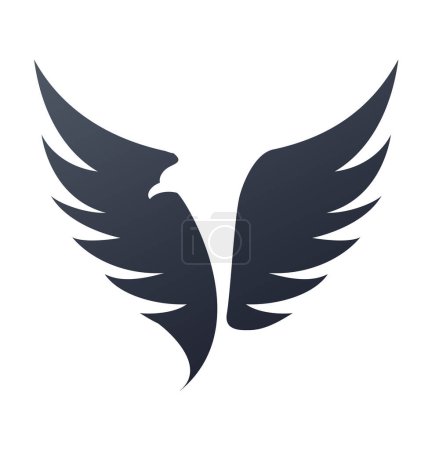 Ilustración de Símbolo águila aislado en blanco - ilustración - Imagen libre de derechos