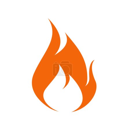 Illustration for Vector fireball on white background. Fireball Icon. - Royalty Free Image