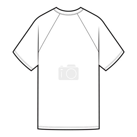 Photo for Short sleeve Tee Top fashion flat - Royalty Free Image