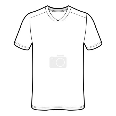 Téléchargez les photos : T-shirt manches courtes Top mode plat - en image libre de droit