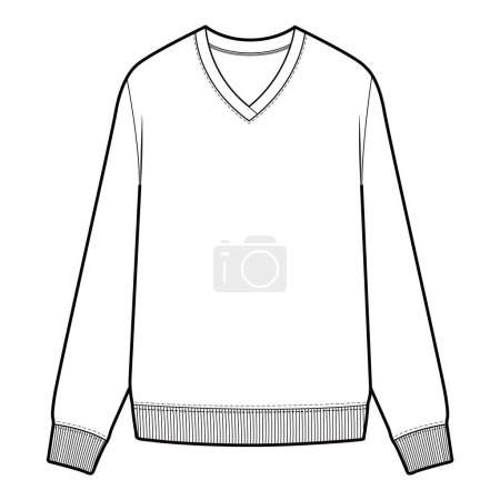 Photo for Sweatshirt Sweater Tee Long sleeved tee Top T-shirt - Royalty Free Image