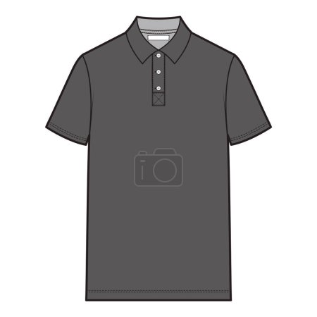 Foto de Polo camisetas camiseta top moda plano boceto - Imagen libre de derechos