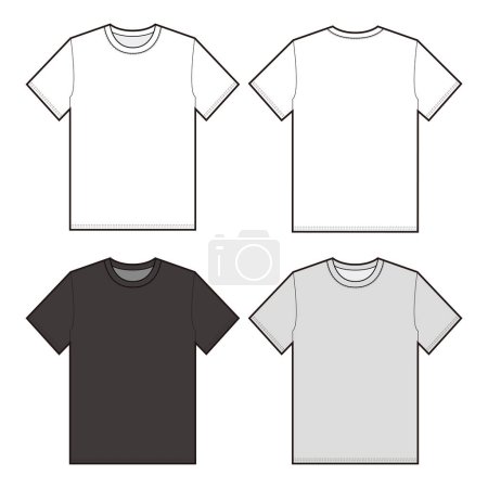  T-shirt manches courtes Top mode plat