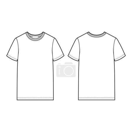 Foto de Camiseta de manga corta Top plano de moda - Imagen libre de derechos