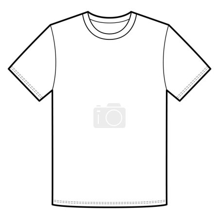 Foto de Camiseta de manga corta Top plano de moda - Imagen libre de derechos