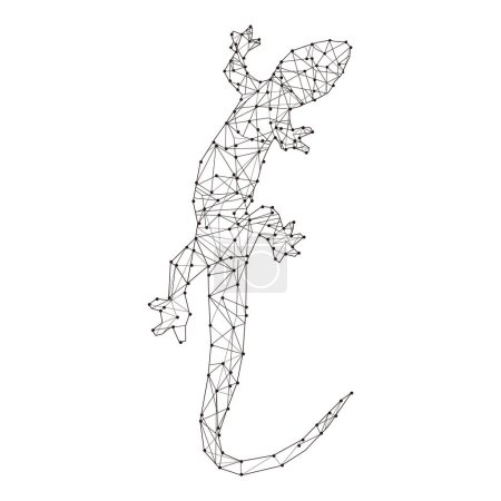 Foto de Ilustración de diseño de geometría de reptil lagarto - Imagen libre de derechos
