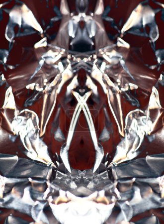 Téléchargez les photos : Illusion feuillage d'aluminium coloré design psychédélique histoires brillantes technologie moderne partie dépliants arrière-plan de haute qualité impressions de grande taille - en image libre de droit