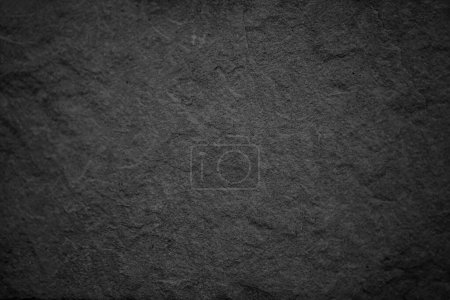 Ardoise noire gris foncé fond de pierre ou texture et dégradés ombre, forme horizontale avec espace pour la conception
