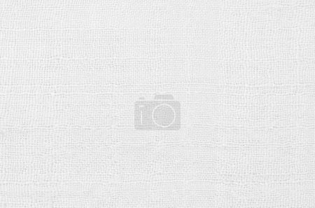 Photo for White linen fabric texture or background, horizontal shape with space for design. Web banner. Wide. Panoramic. Website header - Royalty Free Image