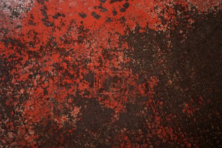 Foto de Grunge rojo abstracto angustia fondo o textura, forma horizontal. - Imagen libre de derechos
