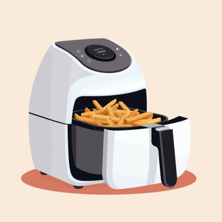 Illustration for Air fryer vector flat minimalistic isolated illustration - Royalty Free Image