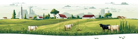 Illustration for Agriculture vector simple 3d smooth cut and paste isolated illustration - Royalty Free Image