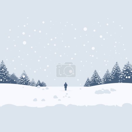 Téléchargez les illustrations : Vecteur de neige plat minimaliste actif illustration isolée - en licence libre de droit