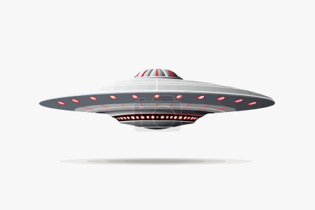 Illustration for UFO vector flat minimalistic asset isolated illustration - Royalty Free Image