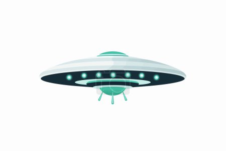 Illustration for UFO vector flat minimalistic asset isolated illustration - Royalty Free Image