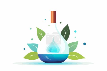 Illustration for Aromatherapy Diffuser vector flat minimalistic isolated vector style illustration - Royalty Free Image