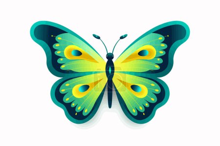 Schmetterling Vektor flache minimalistische isolierte Vektor Stil Illustration