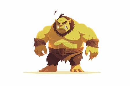 Illustration for Ogre isolated vector style illustration - Royalty Free Image