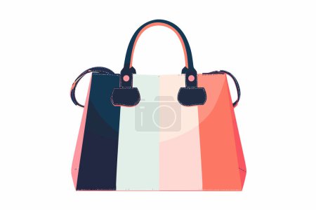 Ilustración de Elegante bolso de las mujeres aislado estilo vector - Imagen libre de derechos