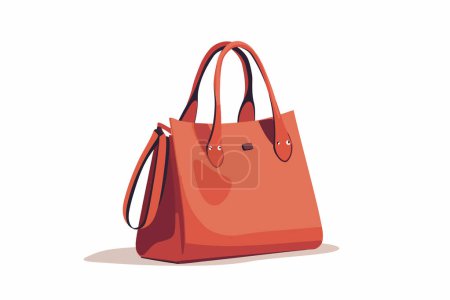 Illustration for Stylish women handbag isolated vector style - Royalty Free Image