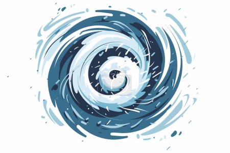 Illustration for Hurricane isolated vector style - Royalty Free Image