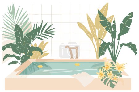 Illustration for Spa isolated vector style - Royalty Free Image