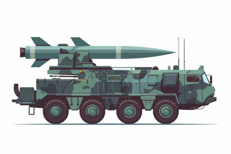 Illustration for Air defence isolated vector style - Royalty Free Image