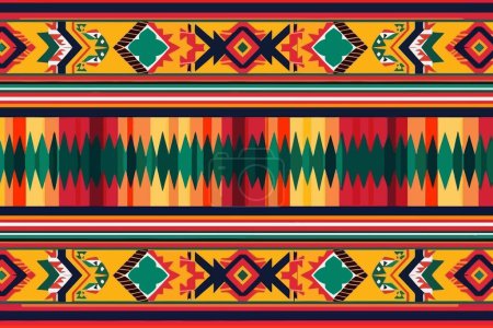 Mexican serape patterns isolated vector style