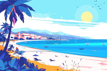 Téléchargez les illustrations : Festival de Cannes style vectoriel isolé - en licence libre de droit