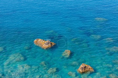 Téléchargez les photos : Vue sur la mer Tyrrhénienne depuis Tindari sur l'île de Sicile, Italie - en image libre de droit