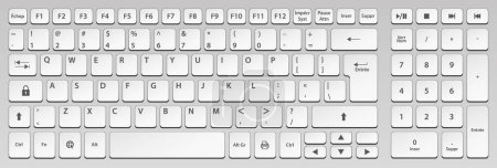 Photo for Keyboard with white background - Royalty Free Image