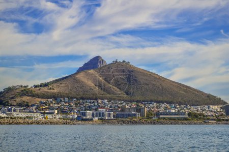 Photo for Lion's head and signal hill along Atlantic coast in cape town South Africa - Royalty Free Image