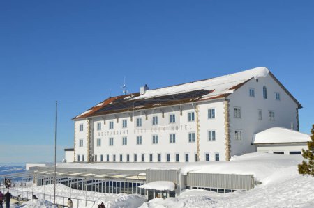 Aussichts- und Schneesicht vom Rigi Kulm Kaltbad bei Vitznau Schweiz